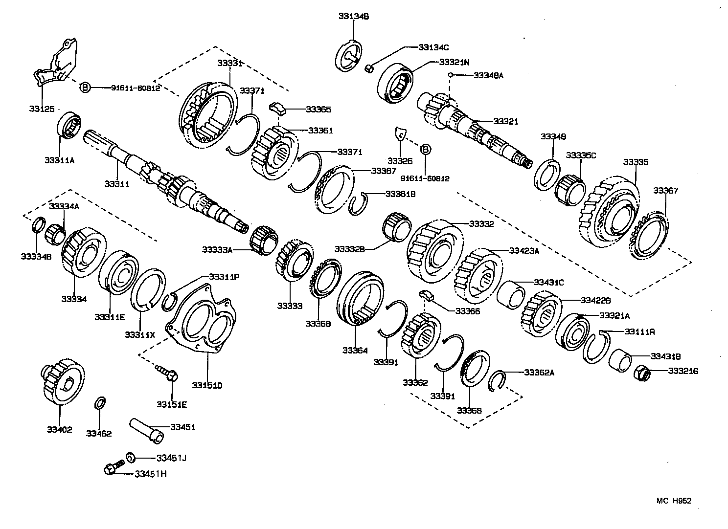 Exploded illustration MCH952