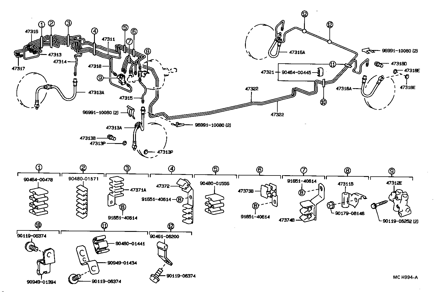 Exploded illustration MCH994A