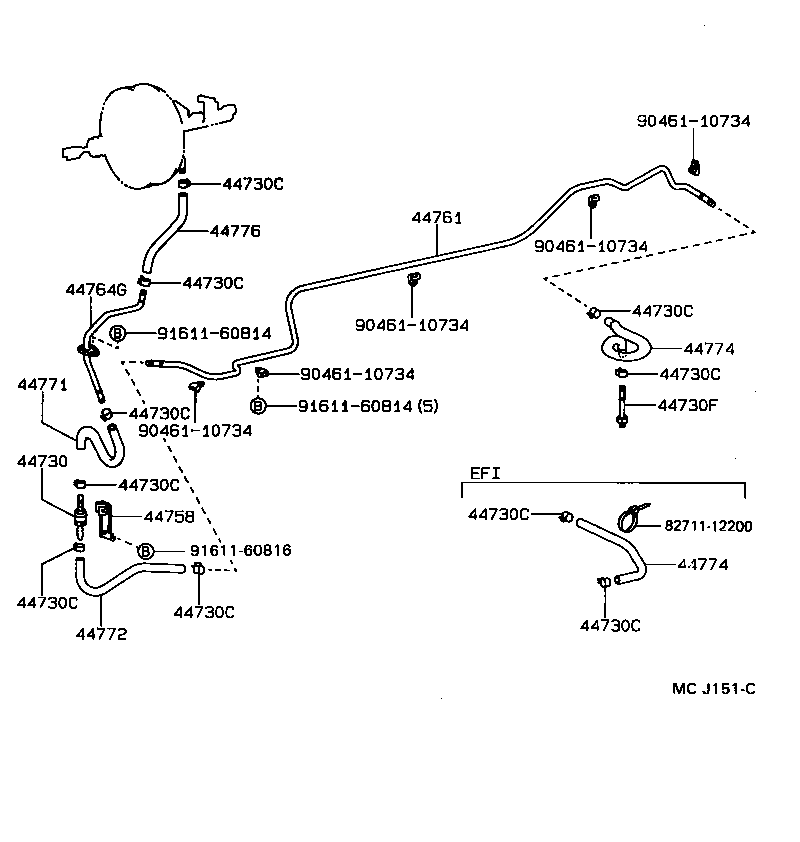 Exploded illustration MCJ151C