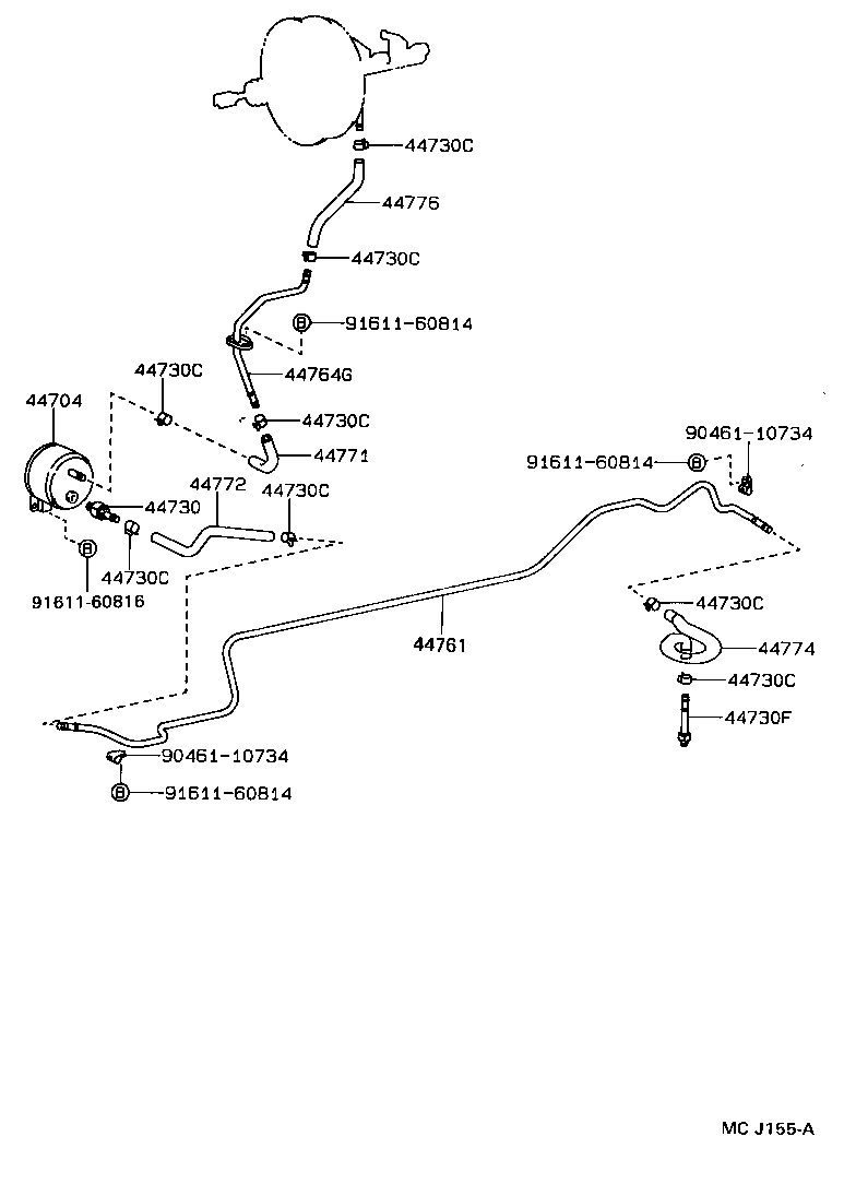 Exploded illustration MCJ155A