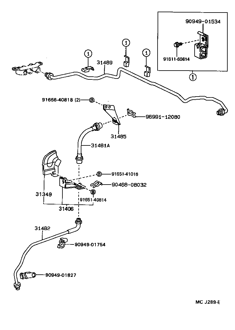 Exploded illustration MCJ289E