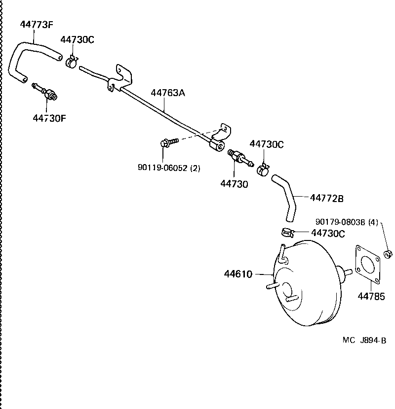 Exploded illustration MCJ894B