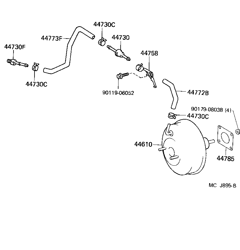 Exploded illustration MCJ895B