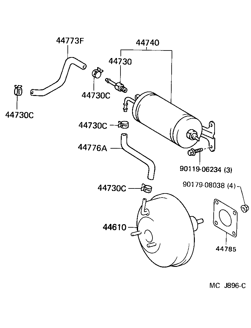 Exploded illustration MCJ896C