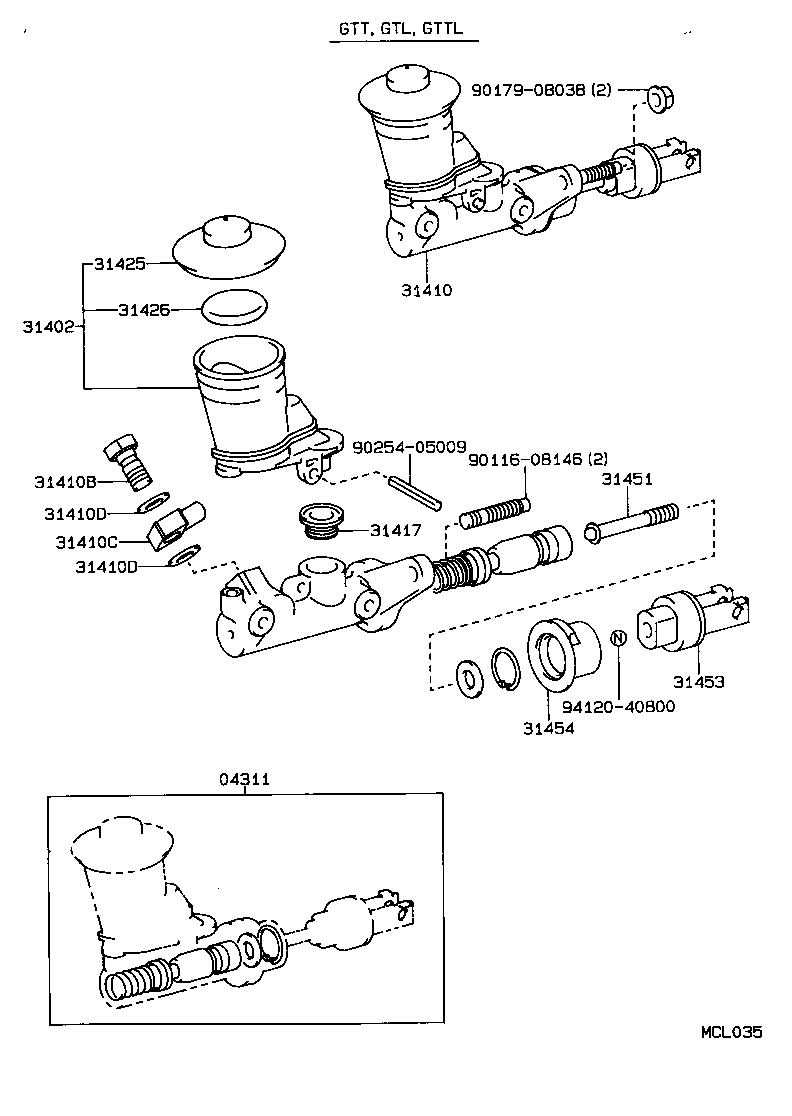 Exploded illustration MCL035