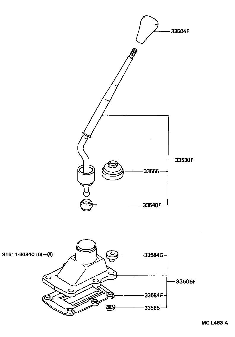 Exploded illustration MCL463A