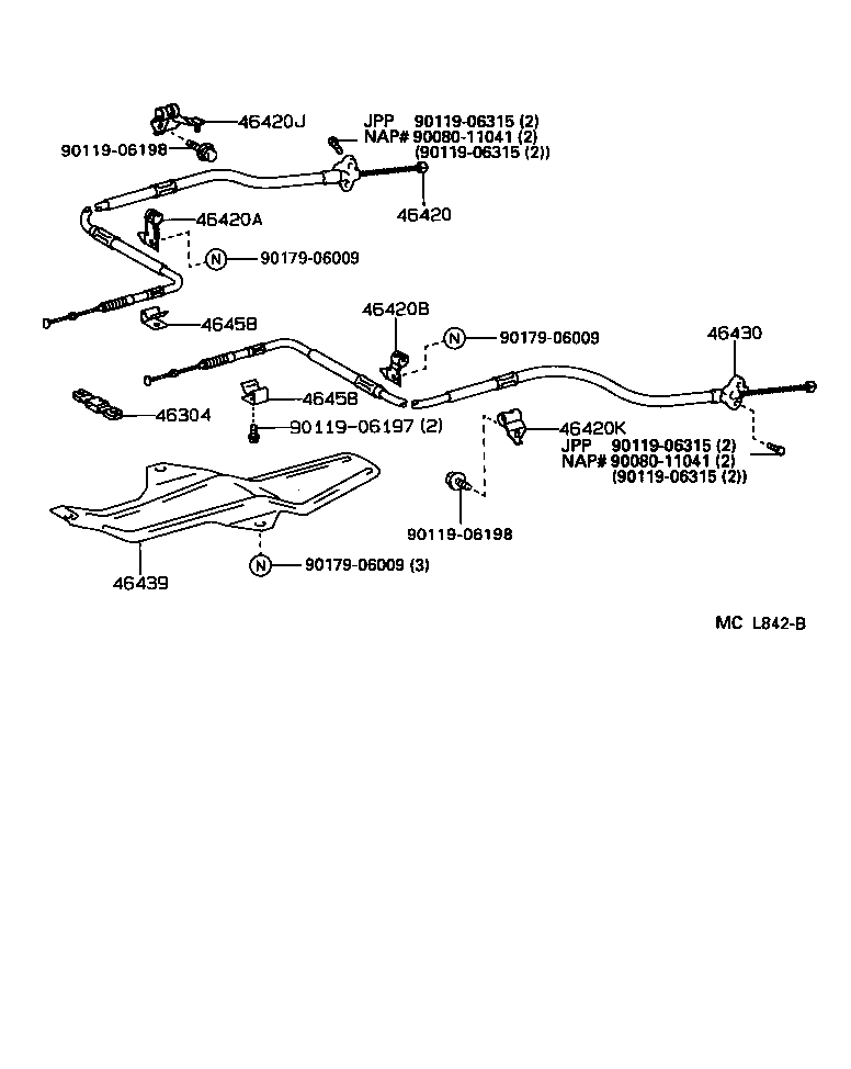 Exploded illustration MCL842B
