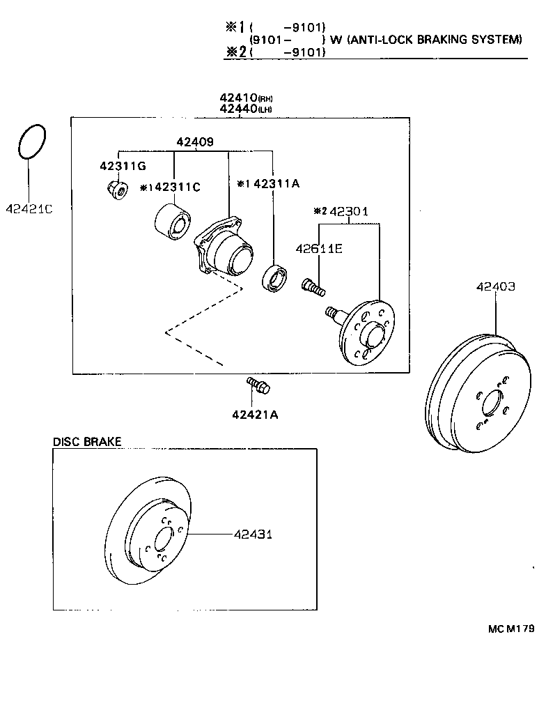 Exploded illustration MCM179