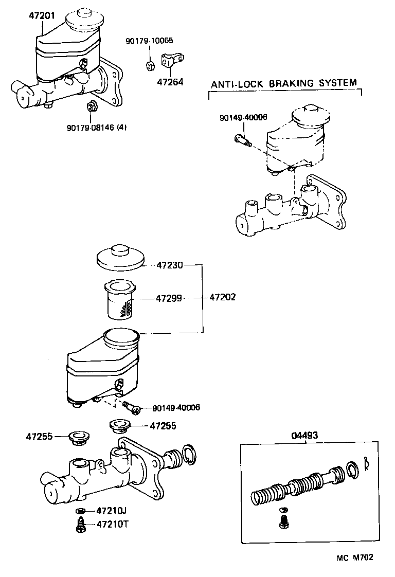 Exploded illustration MCM702