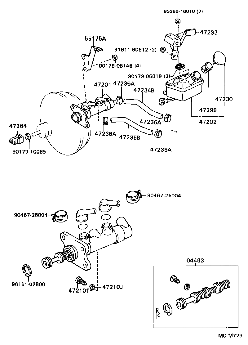 Exploded illustration MCM723