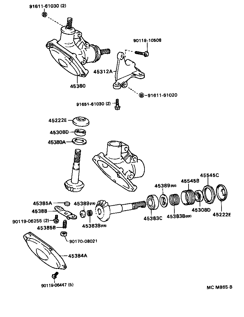 Exploded illustration MCM965B