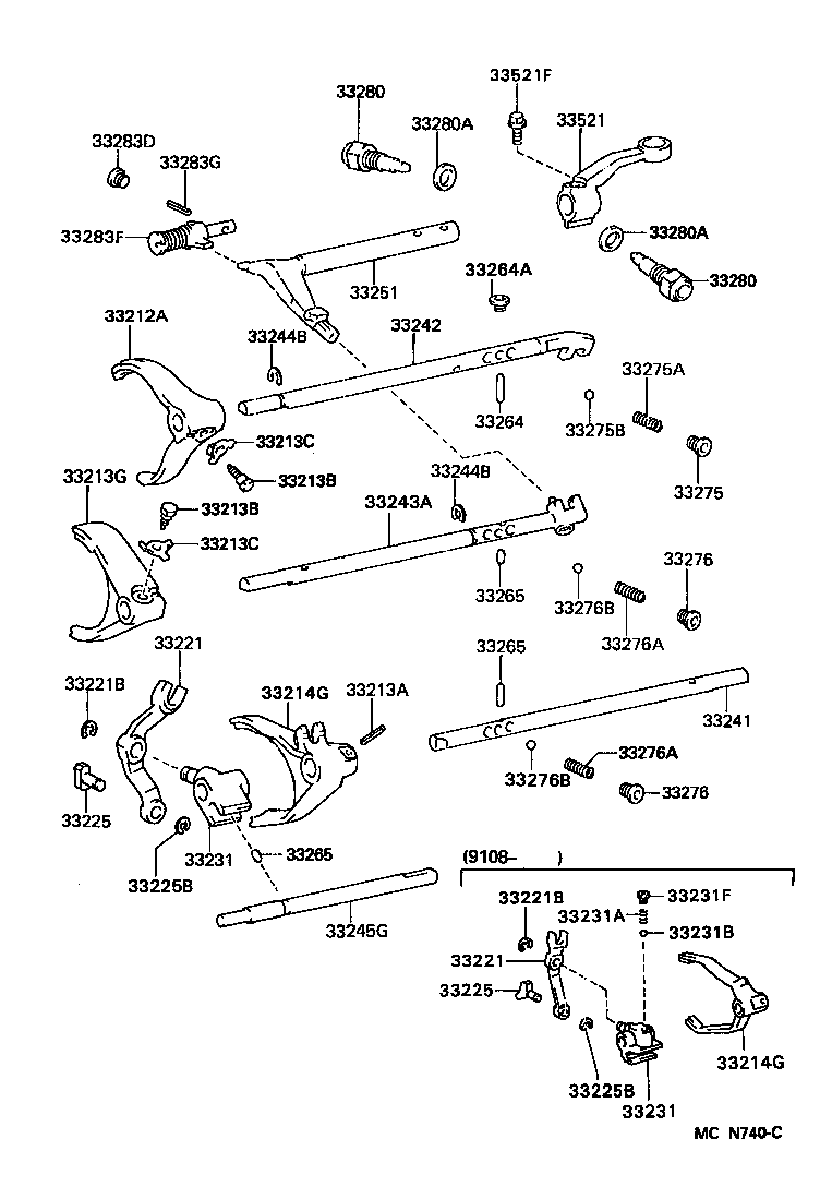 Exploded illustration MCN740C