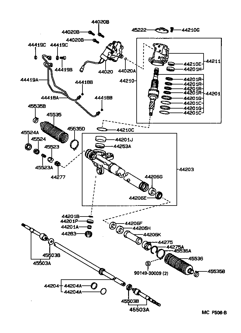 Exploded illustration MCP506B