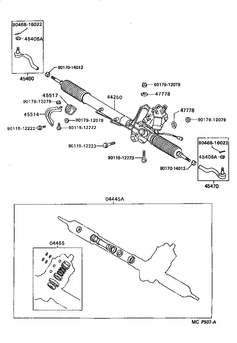 Exploded illustration MCP507A