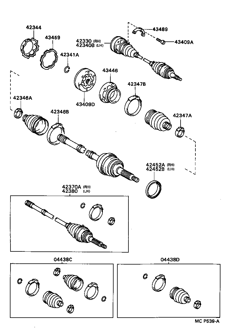 Exploded illustration MCP539A