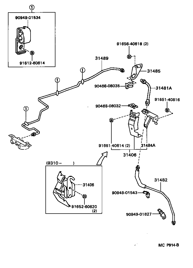 Exploded illustration MCP914B