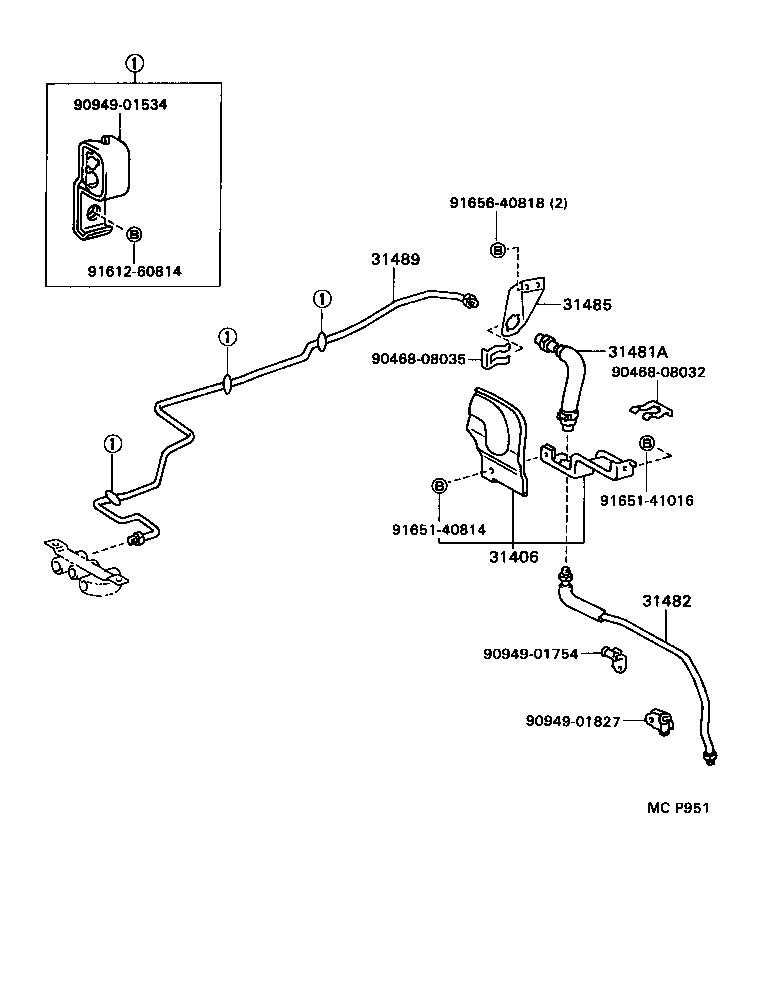 Exploded illustration MCP951
