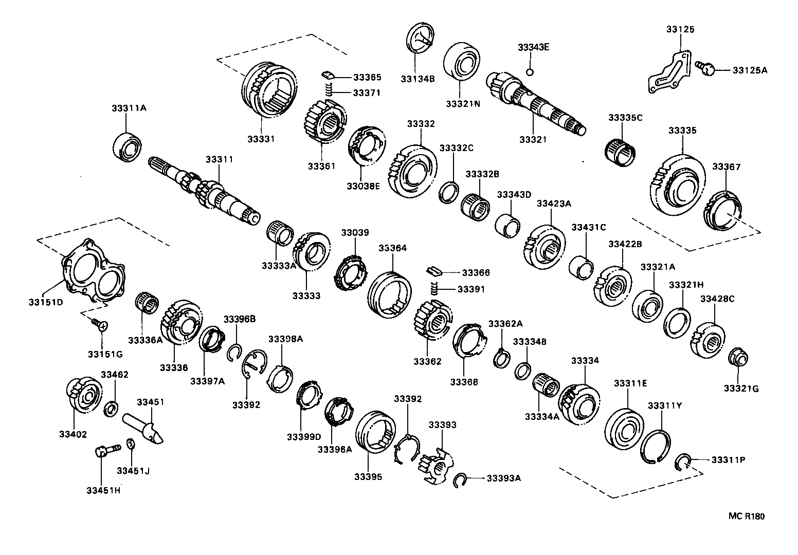Exploded illustration MCR180