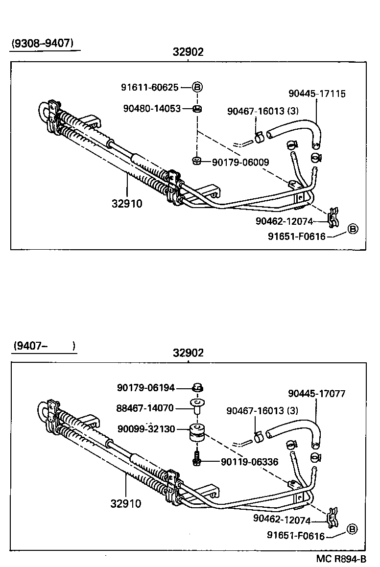Exploded illustration MCR894B