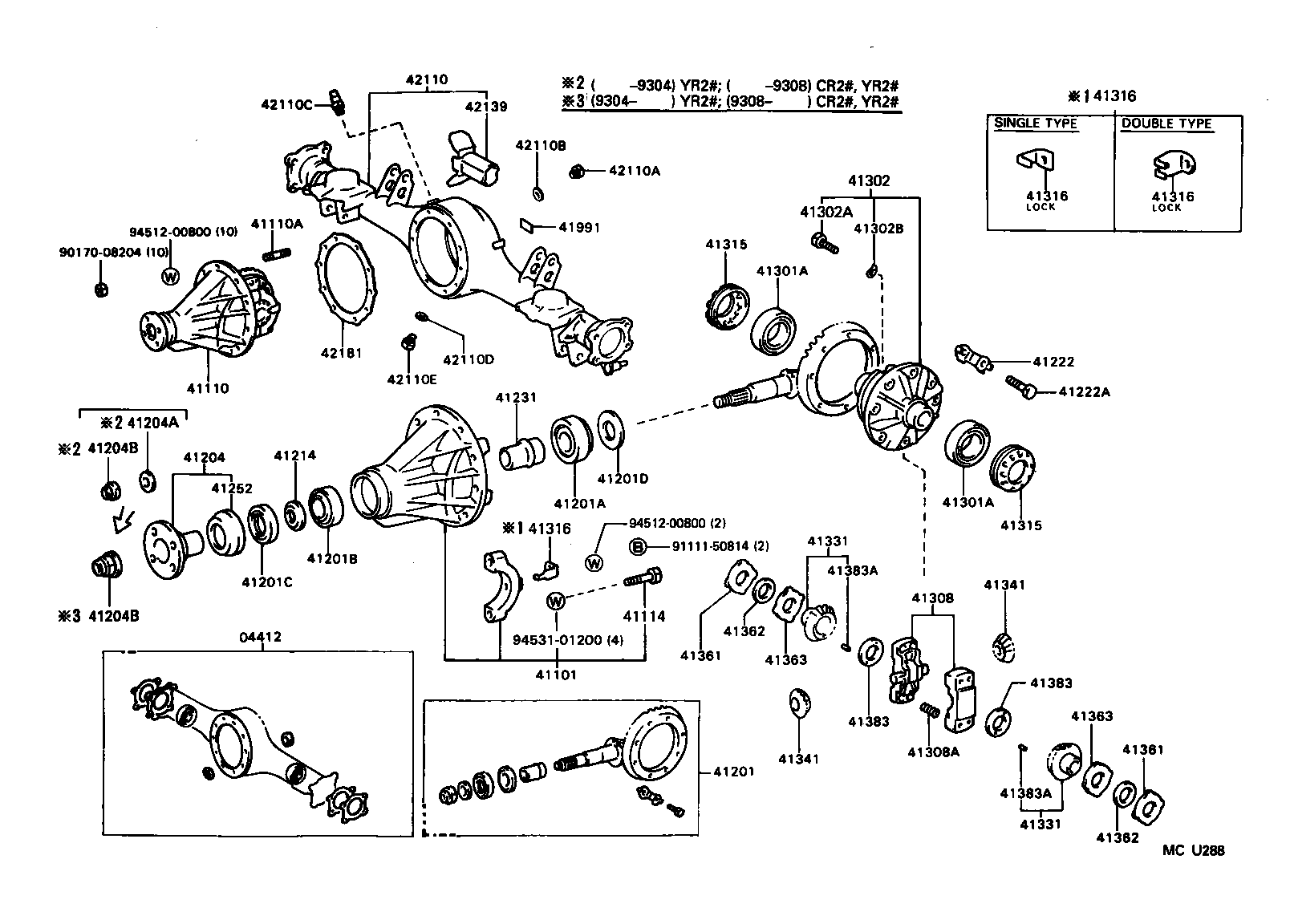 Exploded illustration MCU288