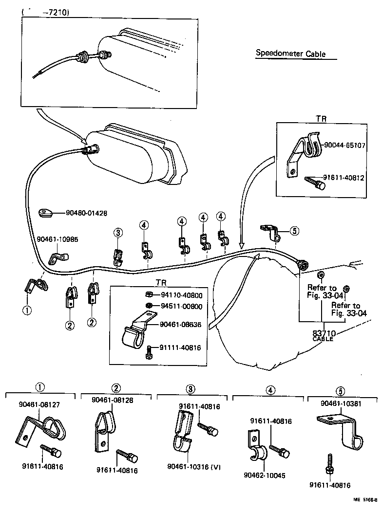 Exploded illustration ME5166B