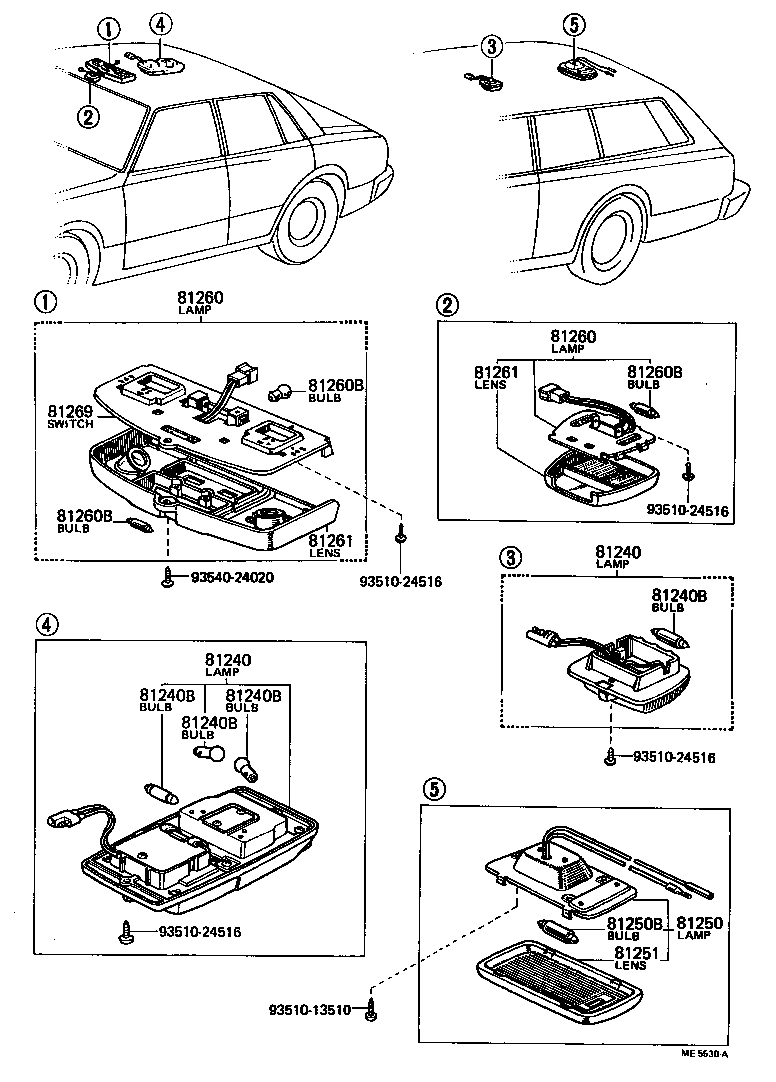 Exploded illustration ME5530A