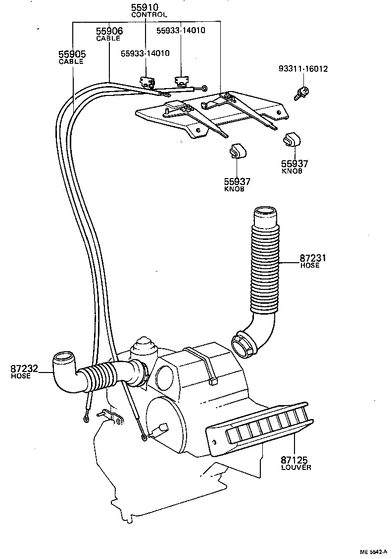 Exploded illustration ME5542A