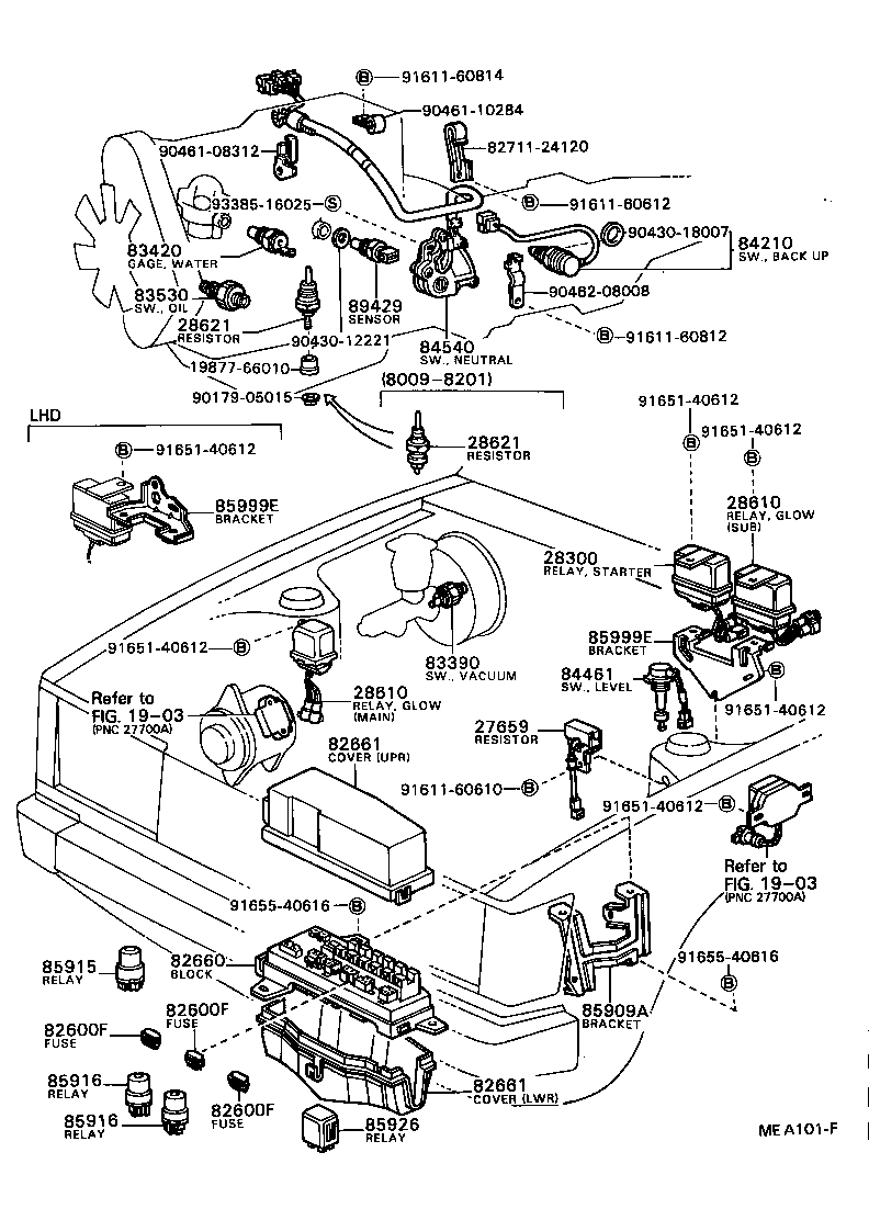 Exploded illustration MEA101F
