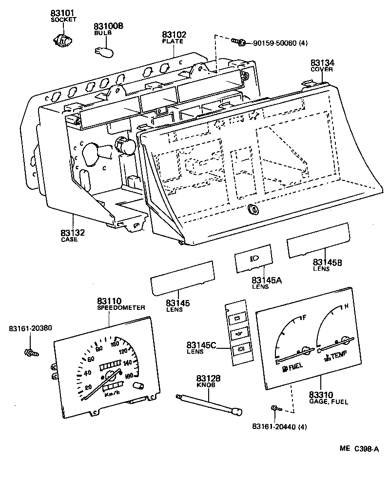 Exploded illustration MEC398A