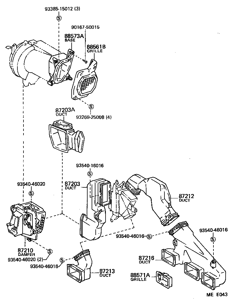 Exploded illustration MEE043