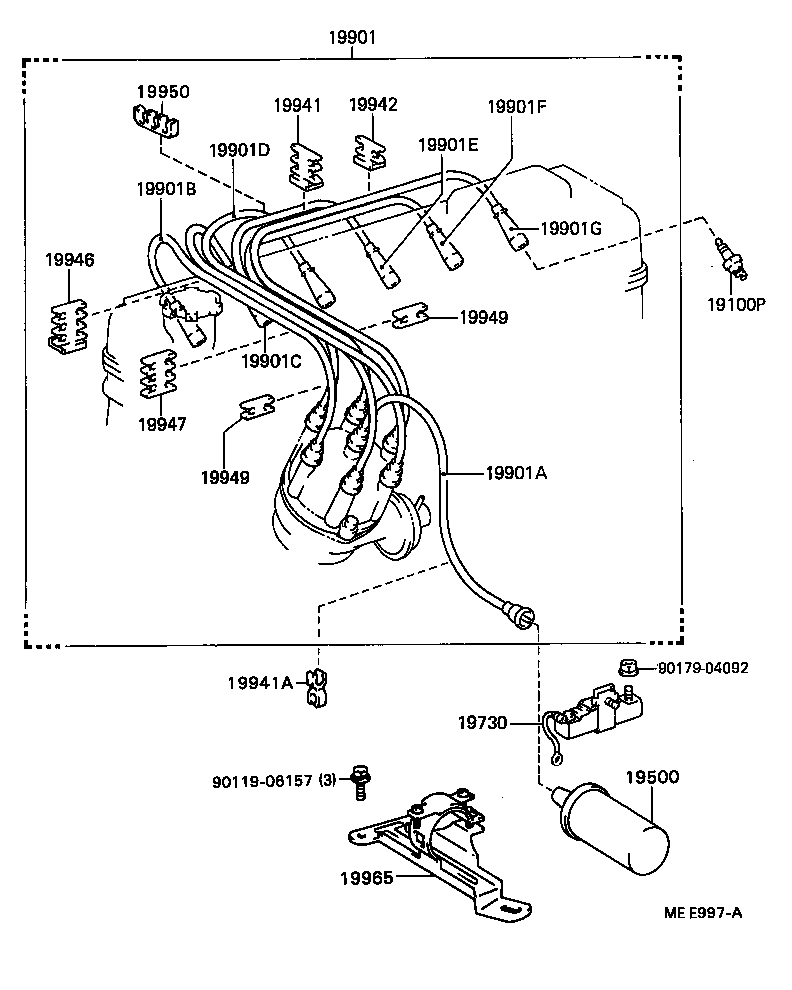 Exploded illustration MEE997A