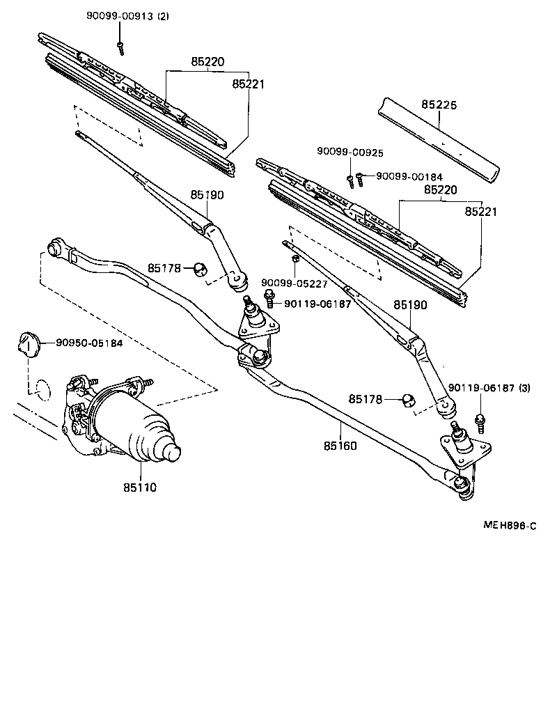 Exploded illustration MEH896C
