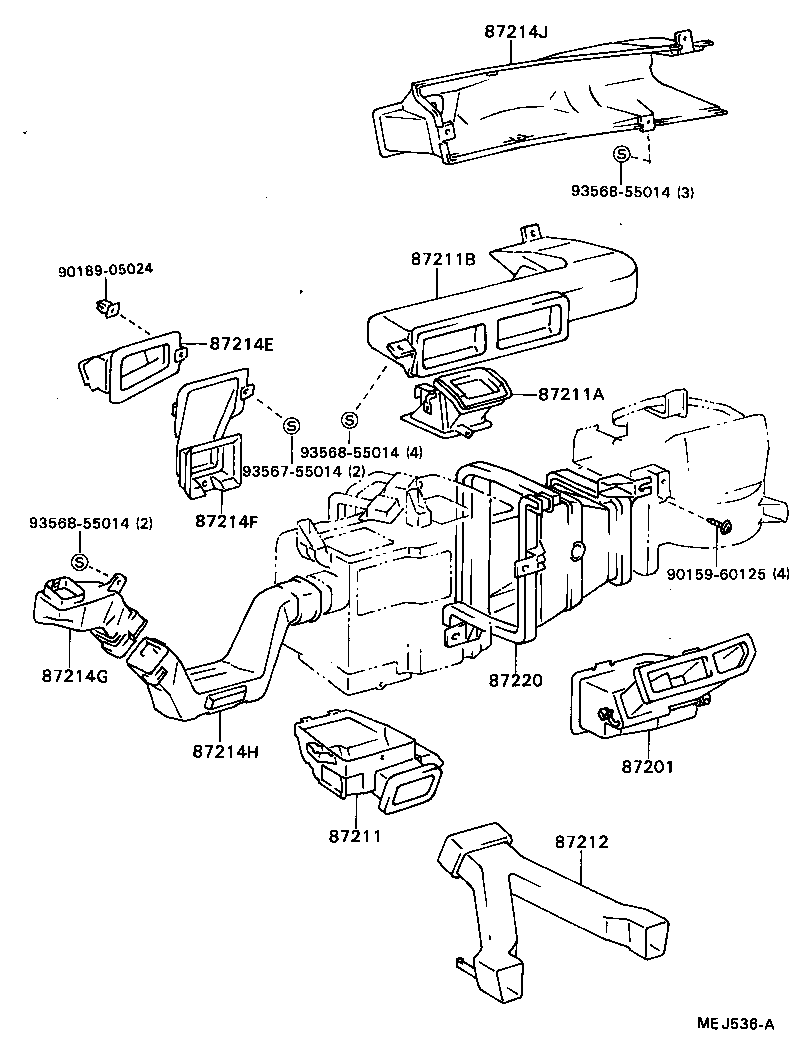 Exploded illustration MEJ536A