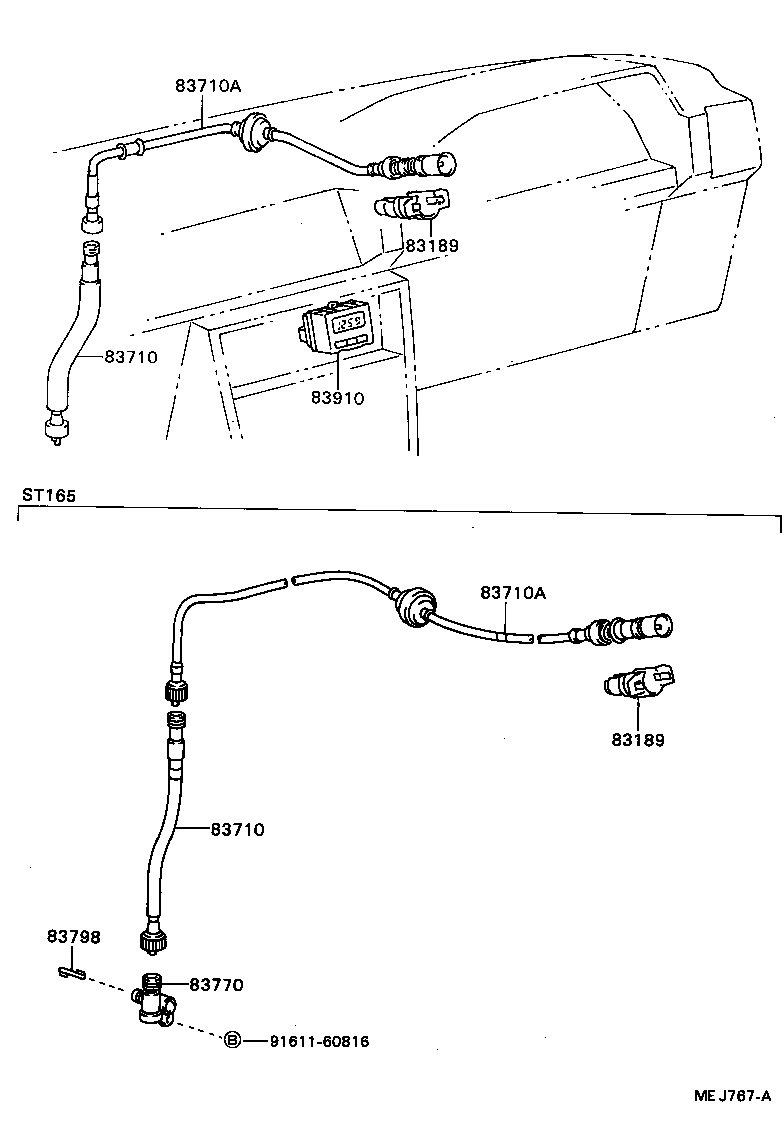 Exploded illustration MEJ767A