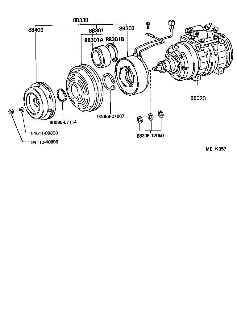 Exploded illustration MEK057