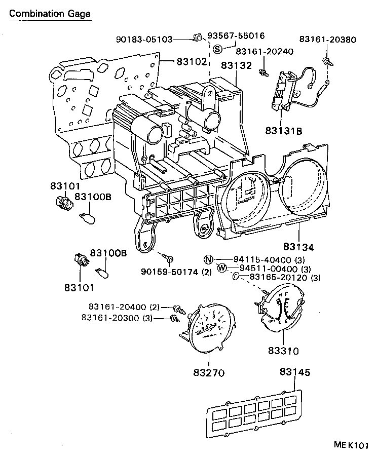 Exploded illustration MEK101
