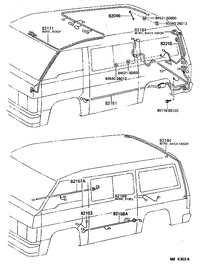 Exploded illustration MEK352A