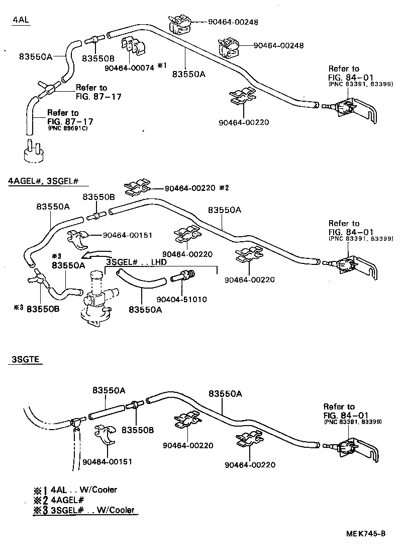 Exploded illustration MEK745B