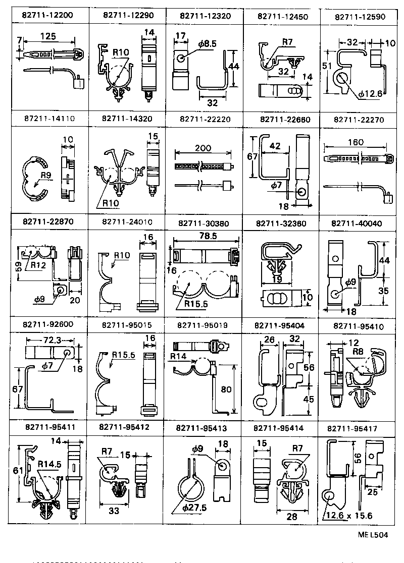 Exploded illustration MEL504