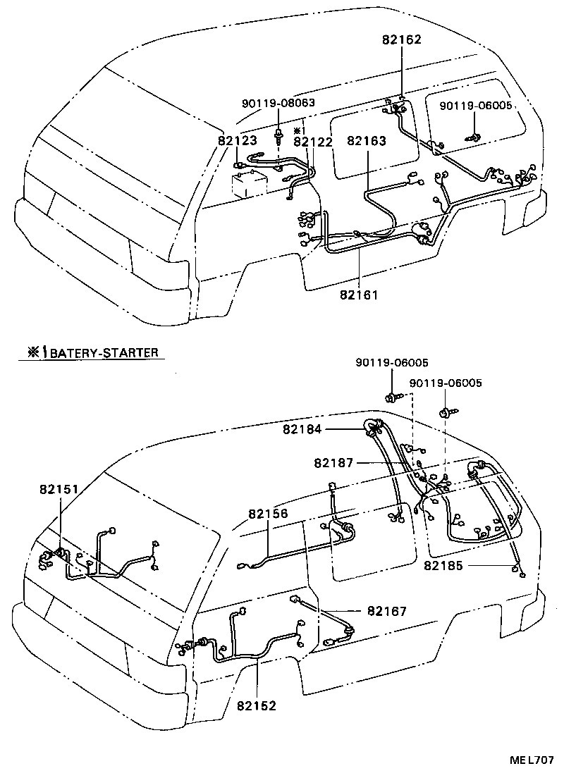 Exploded illustration MEL707