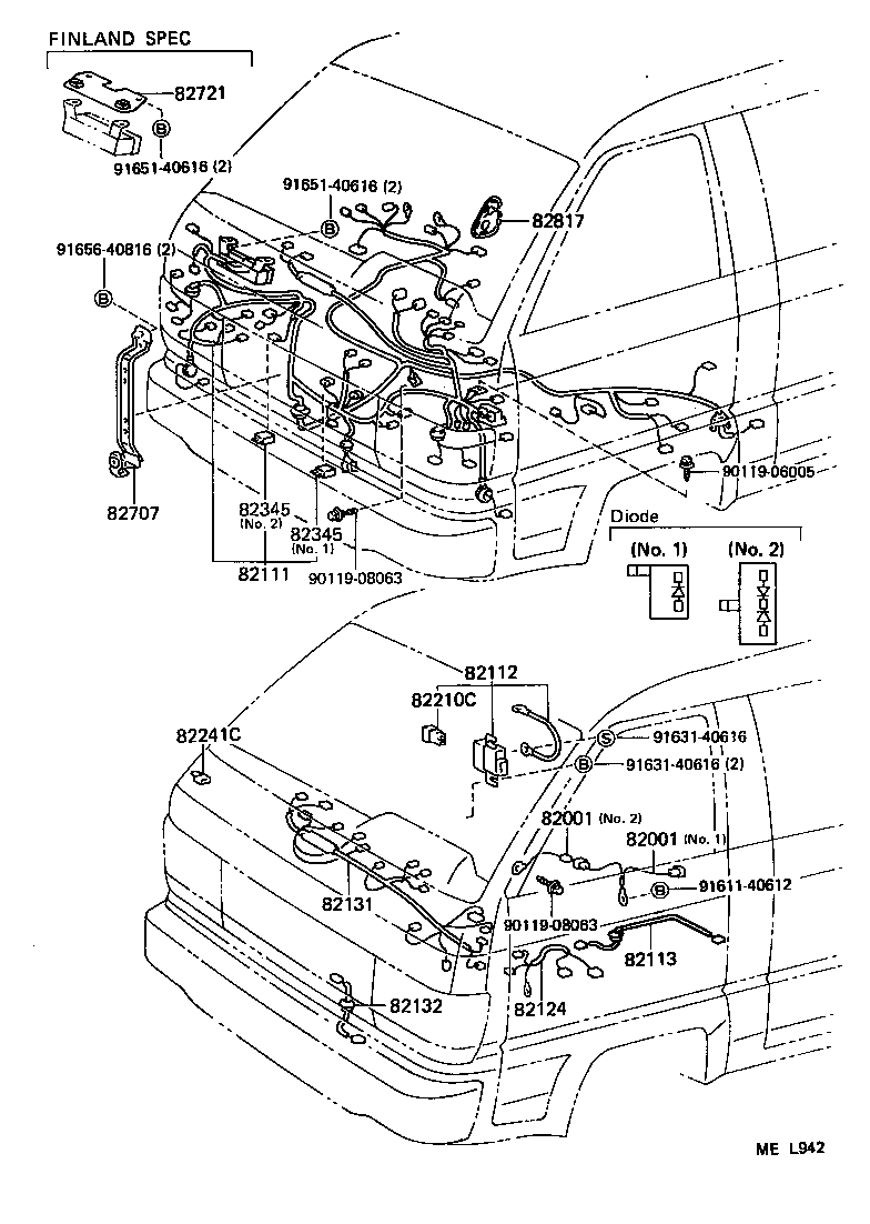 Exploded illustration MEL942