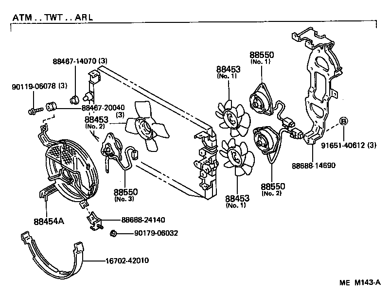 Exploded illustration MEM143A