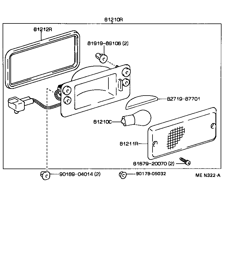 Exploded illustration MEN322A