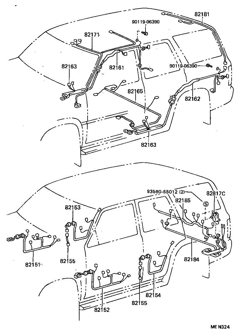 Exploded illustration MEN324