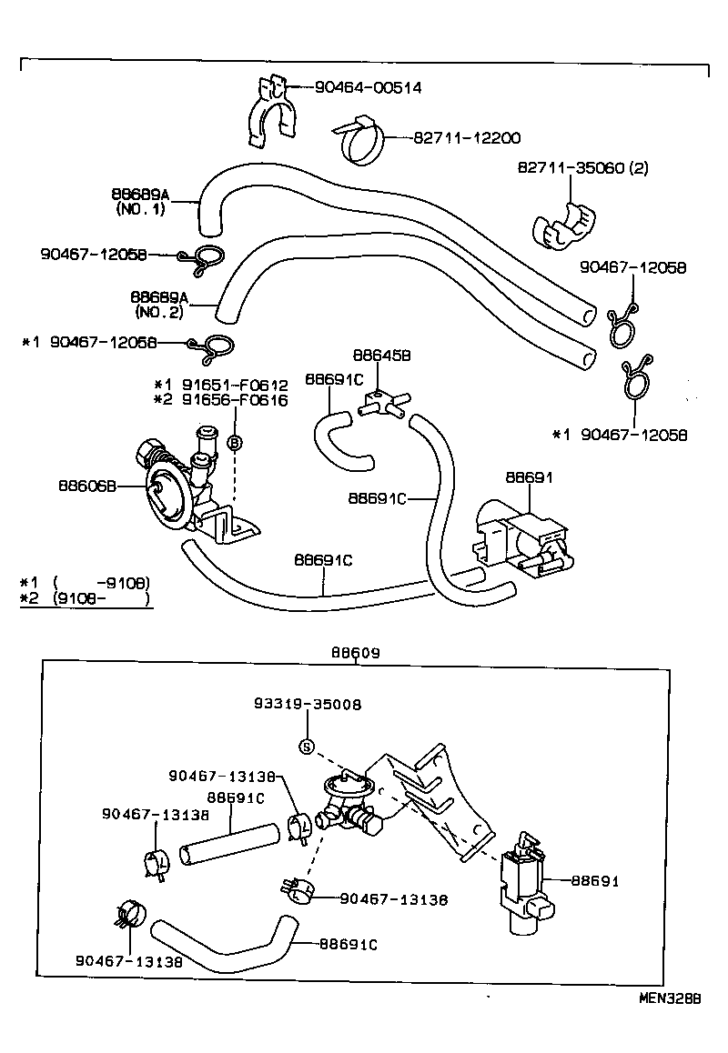 Exploded illustration MEN328B