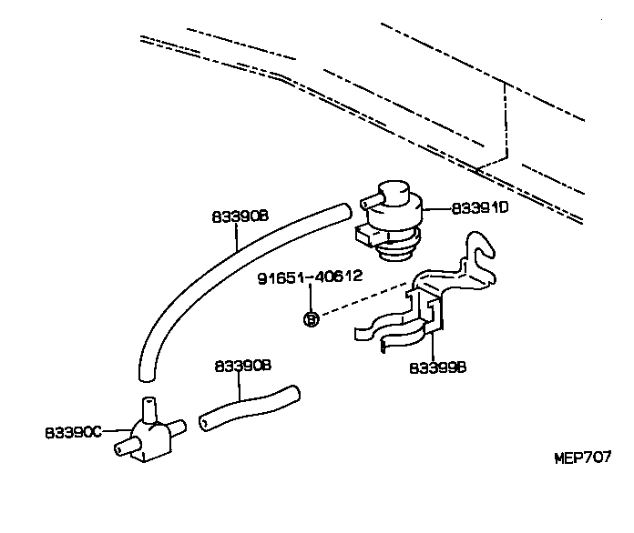 Exploded illustration MEP707