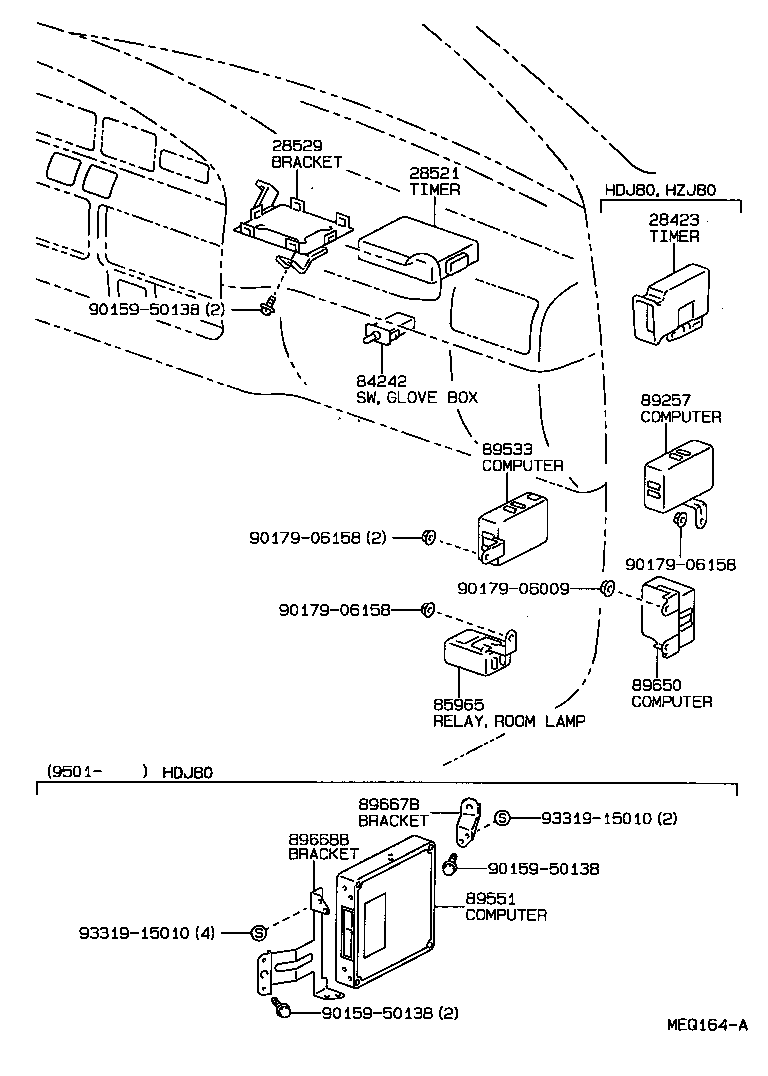 Exploded illustration MEQ164A