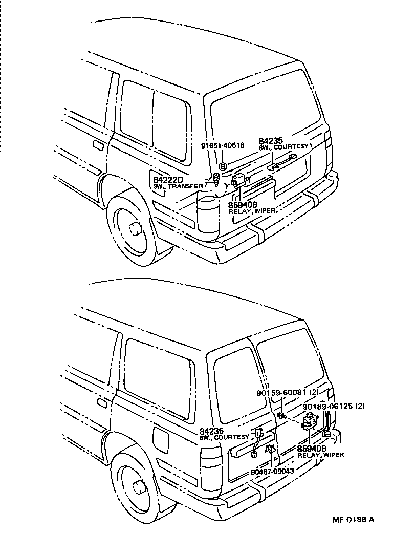 Exploded illustration MEQ188A