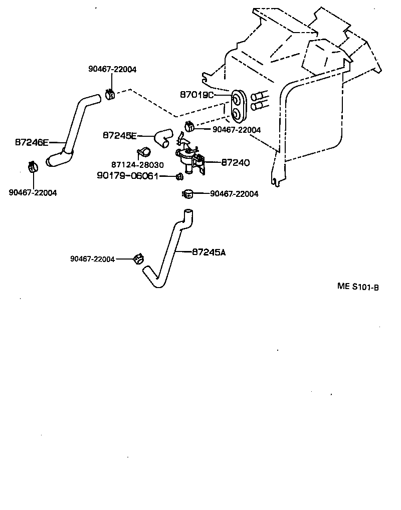 Exploded illustration MES101B