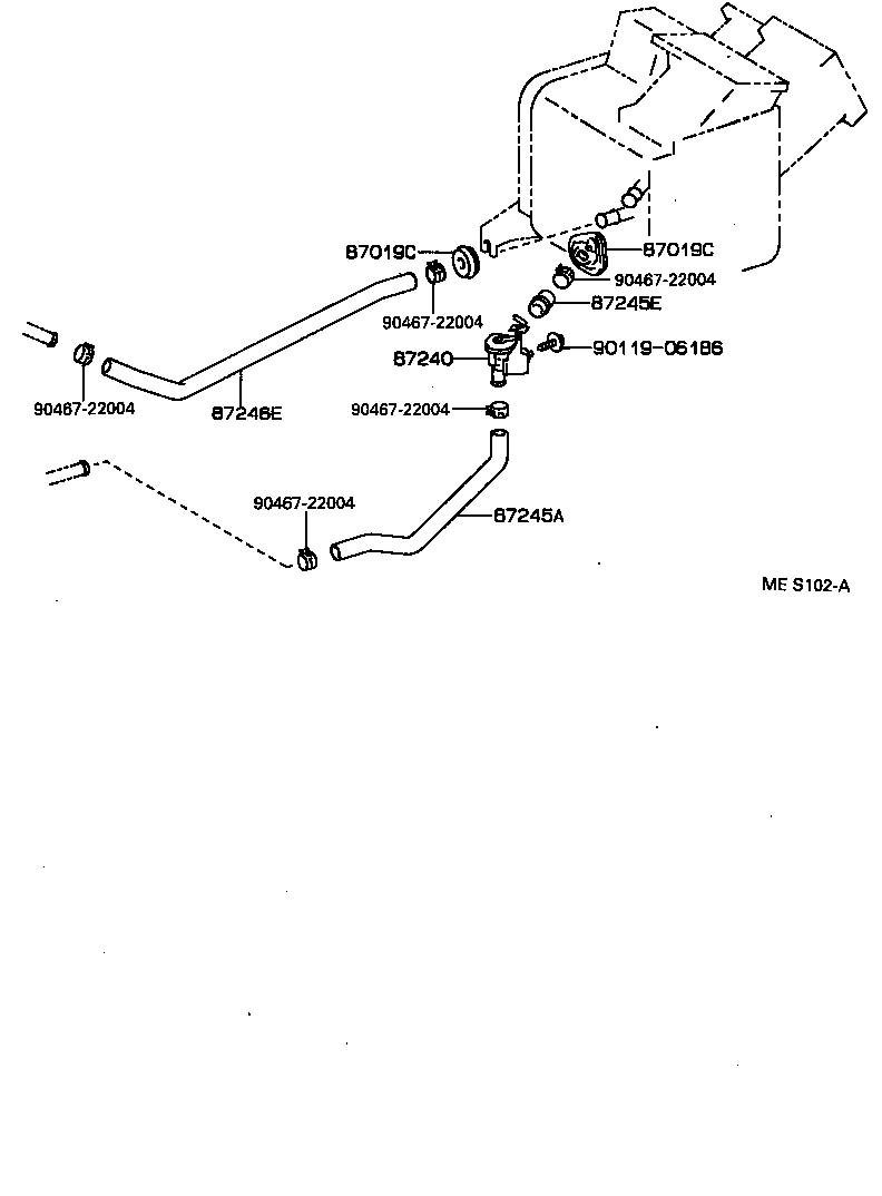 Exploded illustration MES102A